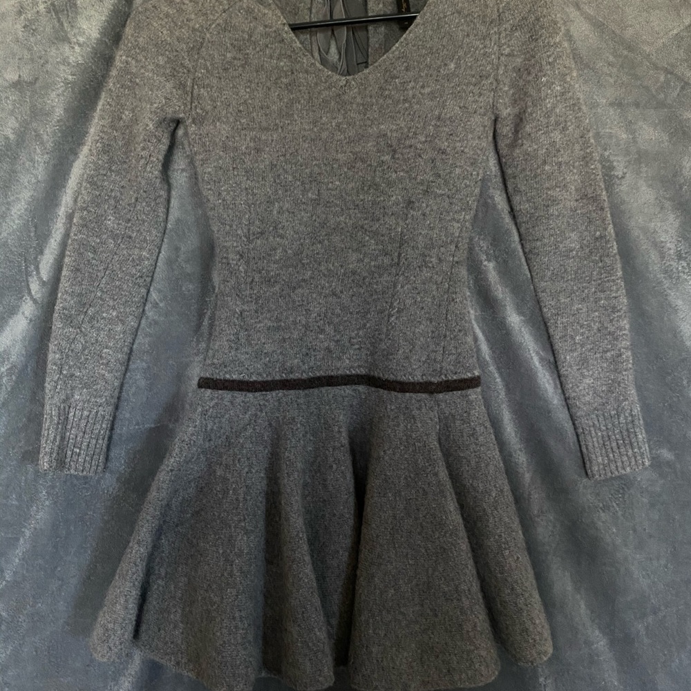 BCBG Maxazria Bell-Shaped Wool Dress Size XS